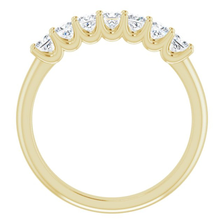 14K Yellow 5/8 CTW Natural Diamond Anniversary Band