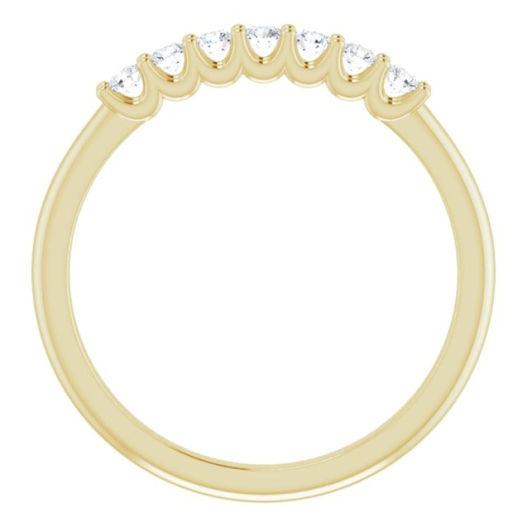 14K Yellow 1/5 CTW Natural Diamond Anniversary Band