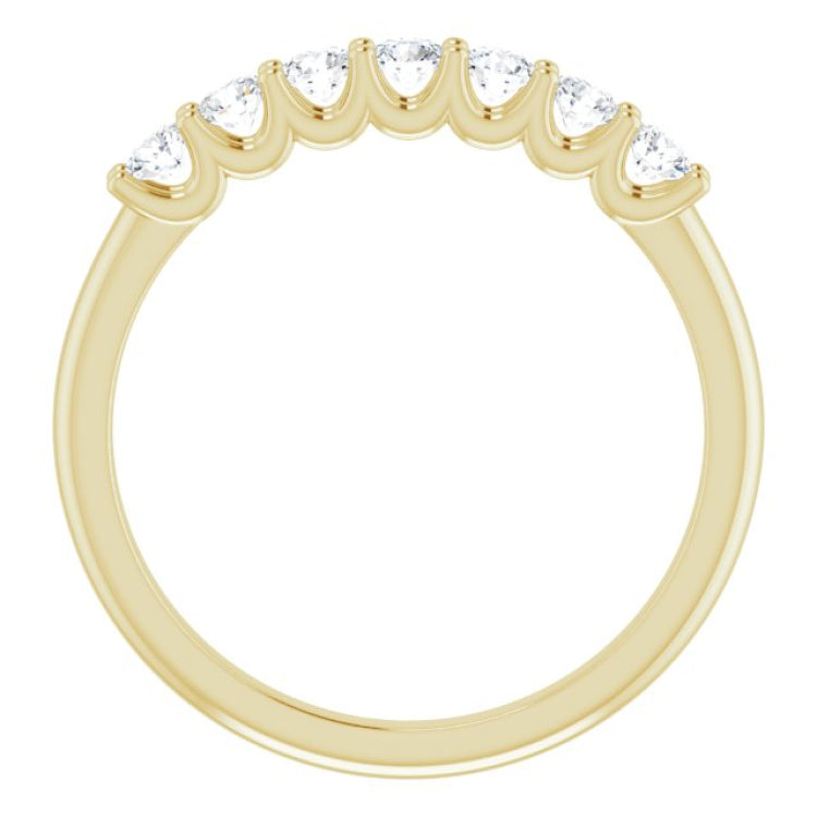 14K Yellow 3/8 CTW Natural Diamond Anniversary Band