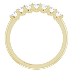 14K Yellow 3/8 CTW Natural Diamond Anniversary Band