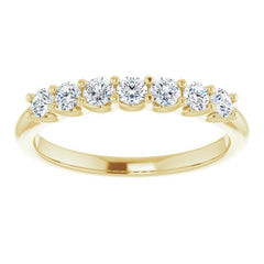 14K Yellow 3/8 CTW Natural Diamond Anniversary Band