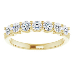 14K Yellow 5/8 CTW Natural Diamond Anniversary Band