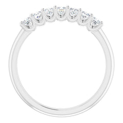 14K White 1/2 CTW Natural Diamond Anniversary Band