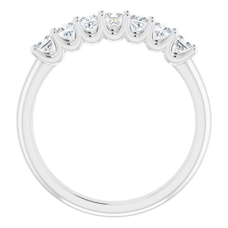 14K White 5/8 CTW Natural Diamond Anniversary Band