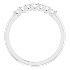 14K White 1/5 CTW Natural Diamond Anniversary Band
