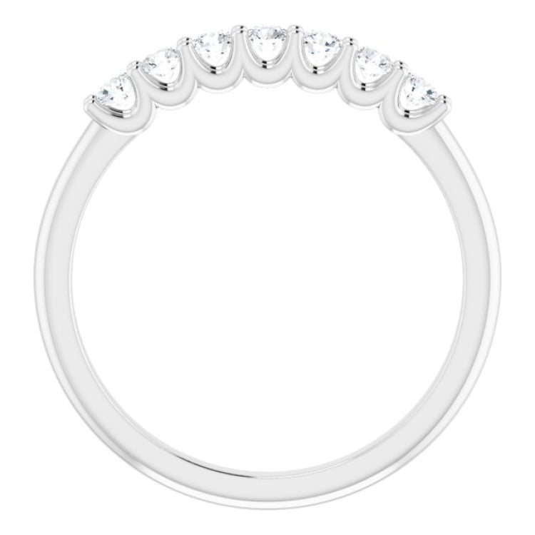 14K White 1/3 CTW Natural Diamond Anniversary Band