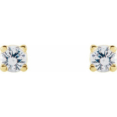 14K Yellow 1 CTW Natural Diamond Earrings
