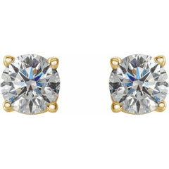 14K Yellow 1/2 CTW Natural Diamond Earrings