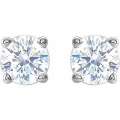 14K White 1/3 CTW Natural Diamond Earrings