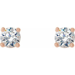 14K Rose 1/3 CTW Natural Diamond Cocktail-Style Earrings