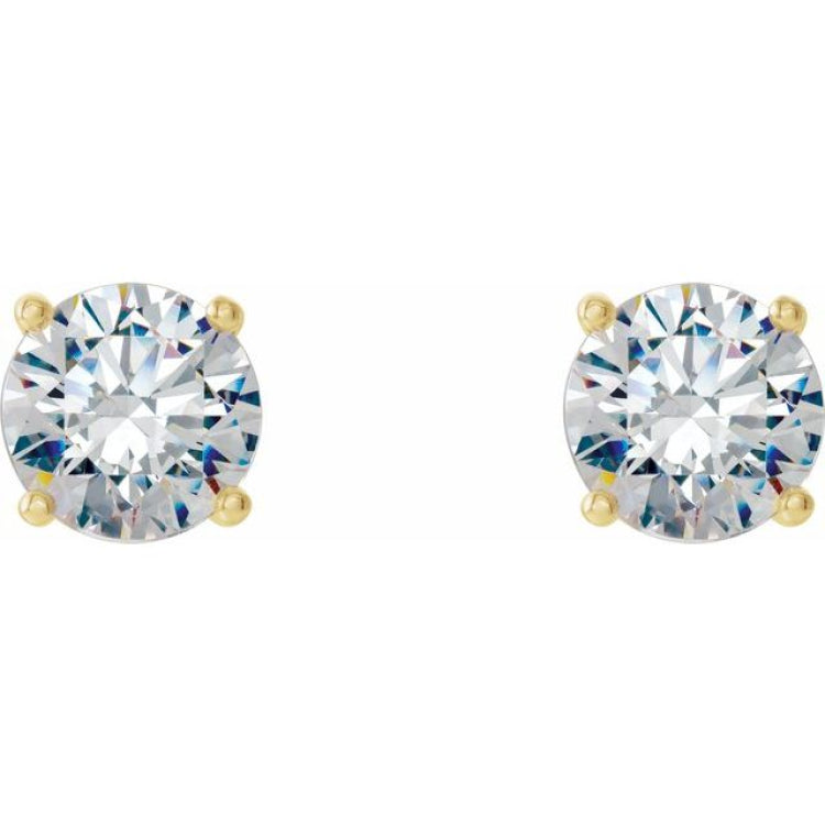 14K Yellow 1/2 CTW Natural Diamond Cocktail-Style Earrings