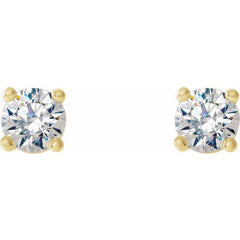 14K Yellow 1/4 CTW Natural Diamond Cocktail-Style Earrings