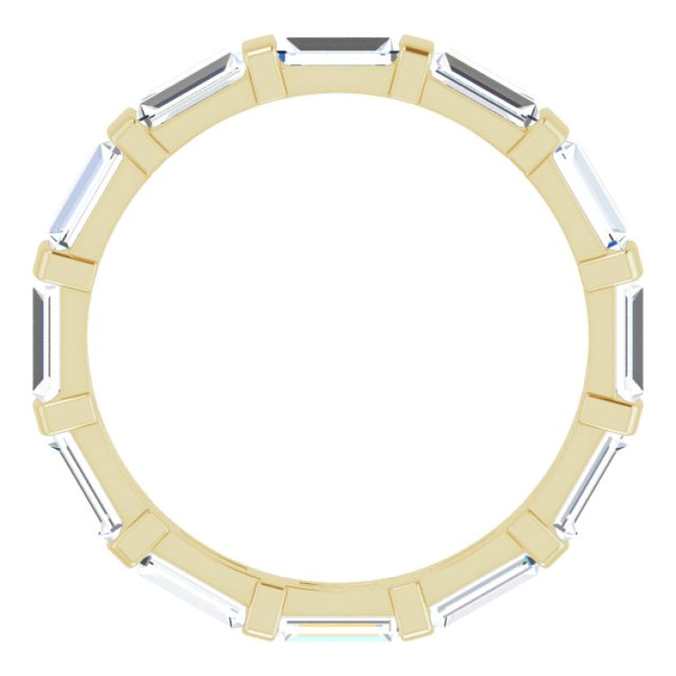 14K Yellow 1 CTW Natural Diamond Eternity Band Size 5