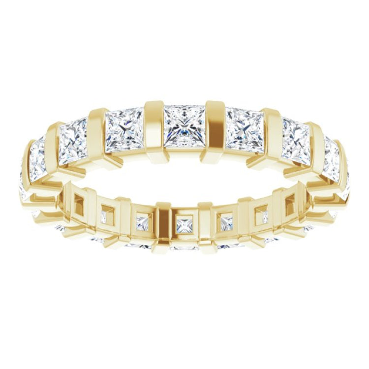 14K Yellow 1 5/8 CTW Natural Diamond Eternity Band Size 5