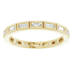 14K Yellow 1/3 CTW Natural Diamond Eternity Band Size 5