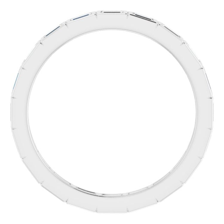 14K White 1/4 CTW Natural Diamond Eternity Band Size 5