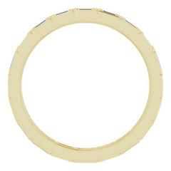 14K Yellow 1/4 CTW Natural Diamond Eternity Band Size 5