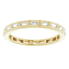 14K Yellow 1/4 CTW Natural Diamond Eternity Band Size 5