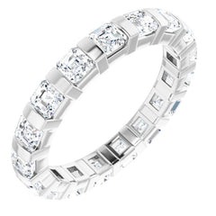 14K White 1 3/4 CTW Natural Diamond Eternity Band Size 5