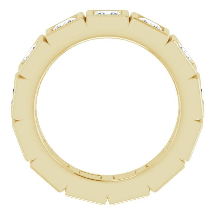 14K Yellow 2 CTW Natural Diamond Eternity Band Size 5