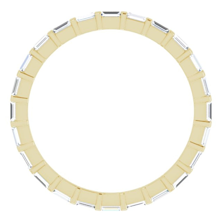 14K Yellow 1/3 CTW Natural Diamond Eternity Band Size 5