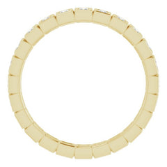 14K Yellow 1/3 CTW Natural Diamond Eternity Band Size 5