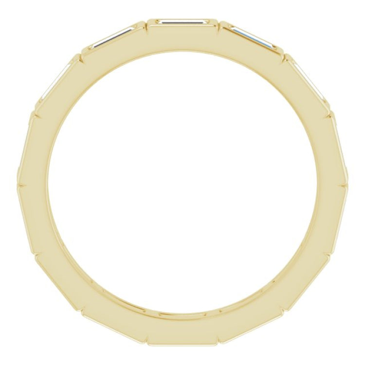 14K Yellow 1/2 CTW Natural Diamond Eternity Band Size 5