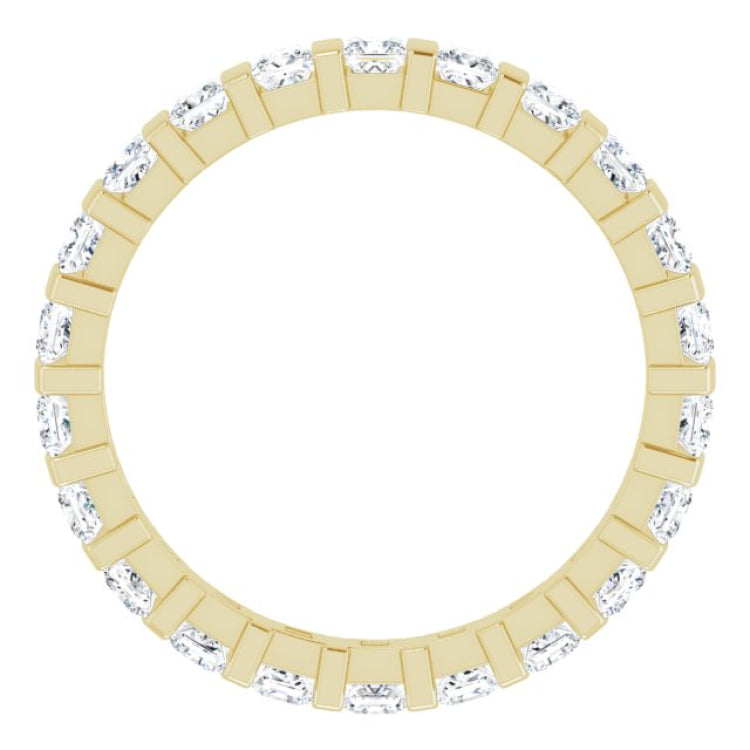 14K Yellow 1 1/8 CTW Natural Diamond Eternity Band Size 5