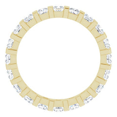 14K Yellow 1 1/2 CTW Natural Diamond Eternity Band Size 5