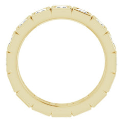 14K Yellow 1 1/8 CTW Natural Diamond Eternity Band Size 5