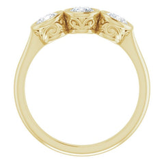 14K Yellow 3/4 CTW Natural Diamond Anniversary Band