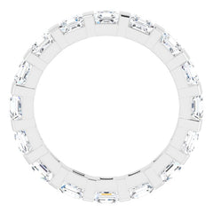 14K White 2 1/2 CTW Natural Diamond Eternity Band Size 6