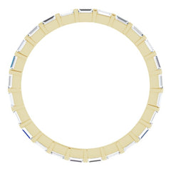 14K Yellow 1/3 CTW Natural Diamond Eternity Band Size 6