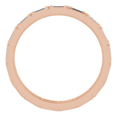 14K Rose 1/3 CTW Natural Diamond Eternity Band Size 6