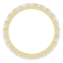 14K Yellow 1 1/6 CTW Natural Diamond Eternity Band Size 6