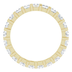 14K Yellow 1 1/2 CTW Natural Diamond Eternity Band Size 6