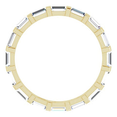 14K Yellow 1 1/3 CTW Natural Diamond Eternity Band Size 6