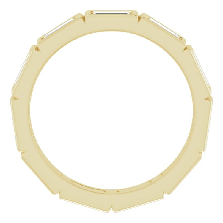 14K Yellow 1 CTW Natural Diamond Eternity Band Size 6