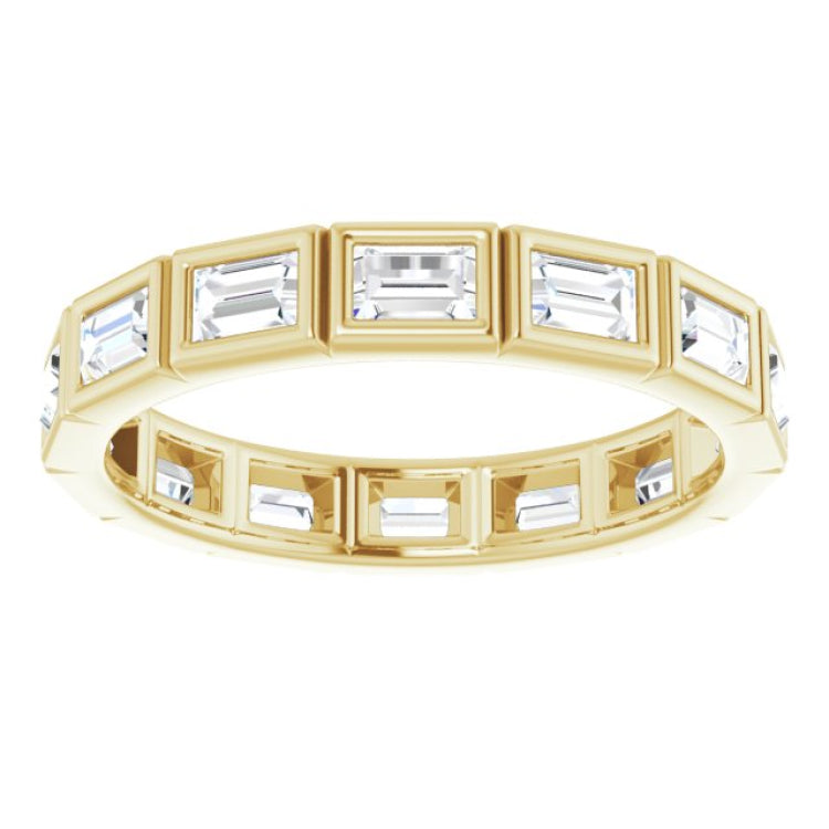 14K Yellow 1 1/6 CTW Natural Diamond Eternity Band Size 6