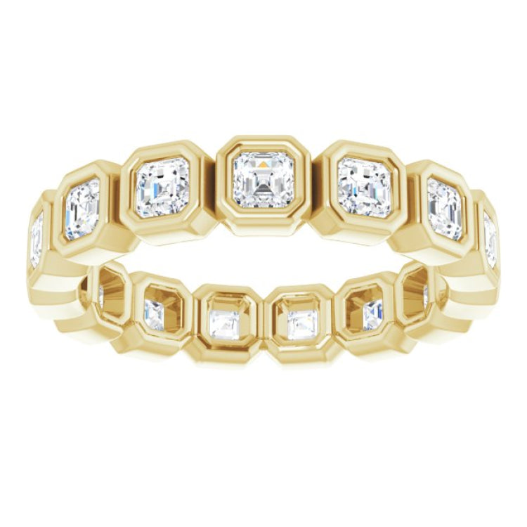 14K Yellow 1 3/8 CTW Natural Diamond Eternity Band Size 6