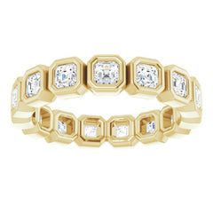 14K Yellow 1 3/8 CTW Natural Diamond Eternity Band Size 6
