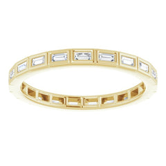 14K Yellow 1/3 CTW Natural Diamond Eternity Band Size 6