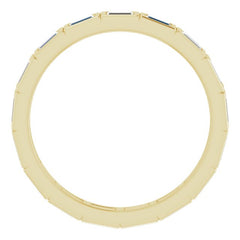 14K Yellow 1/3 CTW Natural Diamond Eternity Band Size 6