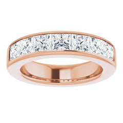 14K Rose 3 3/4 CTW Natural Diamond Band