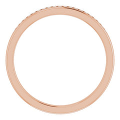 14K Rose 1/10 CTW Natural Diamond Band