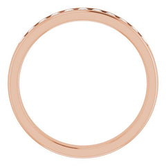 14K Rose 1/2 CTW Natural Diamond Band