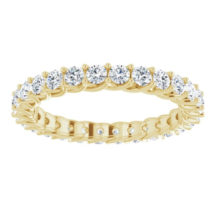 14K Yellow 1 3/8 CTW Natural Diamond Eternity Band