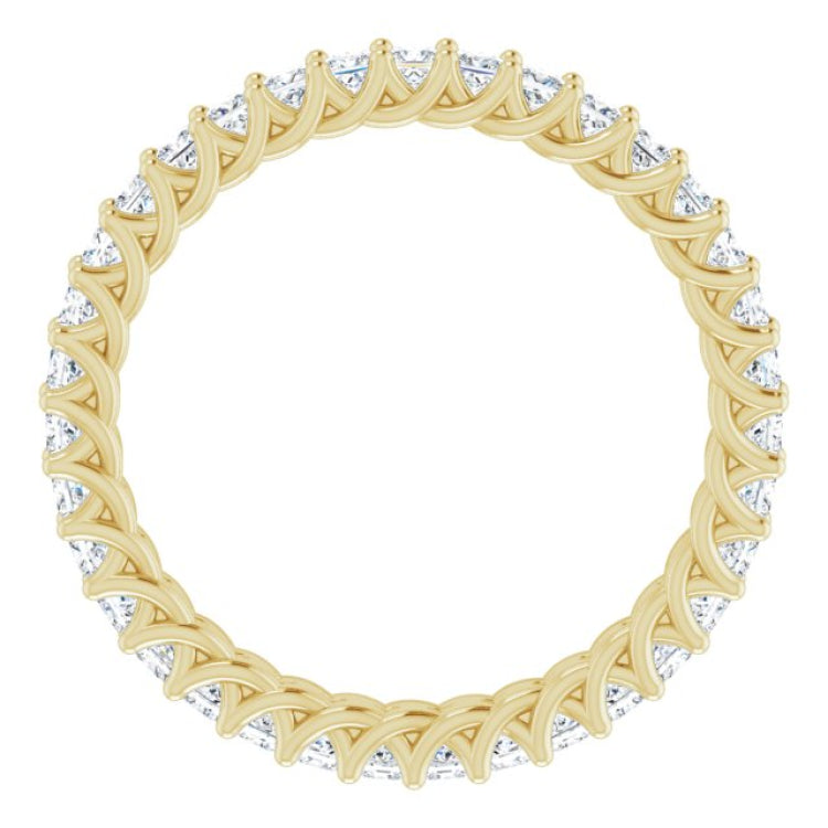 14K Yellow 1 1/6 CTW Natural Diamond Eternity Band