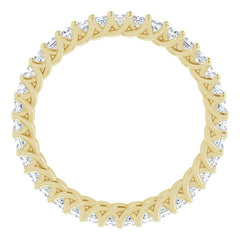 14K Yellow 1 1/6 CTW Natural Diamond Eternity Band