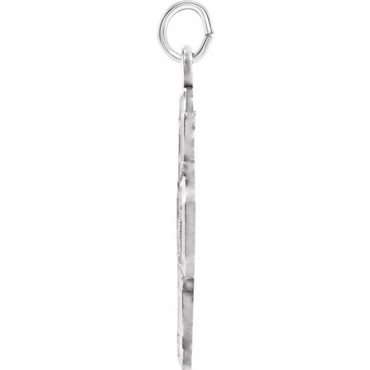 Sterling Silver 30x29 mm Four-Way Cross Medal